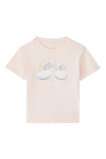 Rainbow Print Cotton T-Shirt